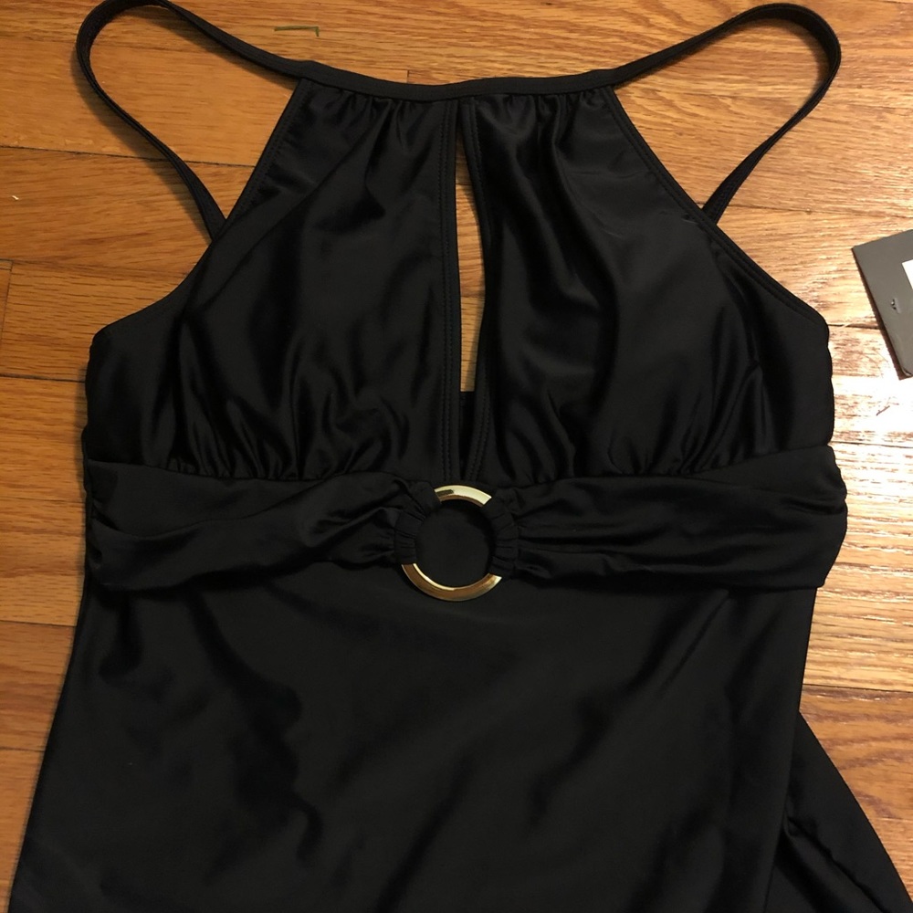 Black Swim Top